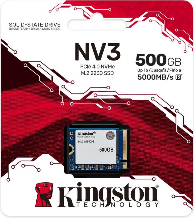 Actual product image Kingston NV3 (500 GB, M.2 2230)