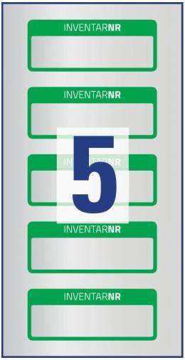 Actual product image Avery Inventory labels PES film