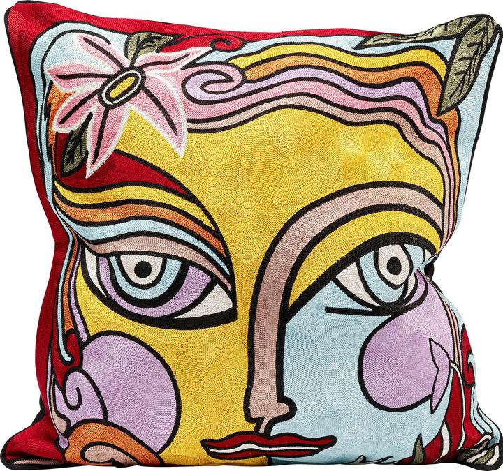Actual product image Kare Design Kissen Art Line Face 50x50cm (50 x 50 cm)