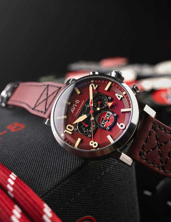 Immagine prodotto AVI-8 AV-4107-04 (Orologio da pilota, Cronografo)