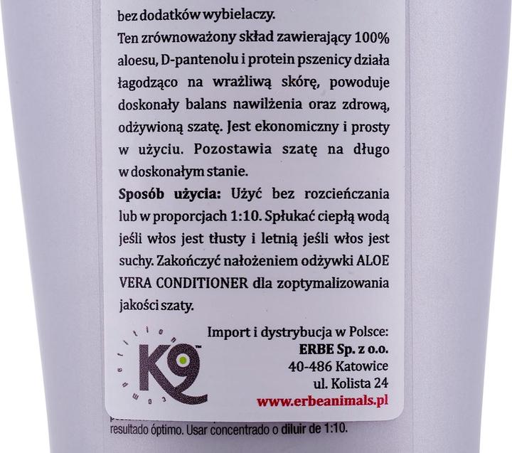Image du produit K9 Shampooing Whiteness 300Ml Aloe Vera - (718.0530) (Chien, Chat, Rongeur, 300 ml)