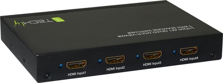 Techly HDMI Switch 4X1 Quad Multi-Viewer
