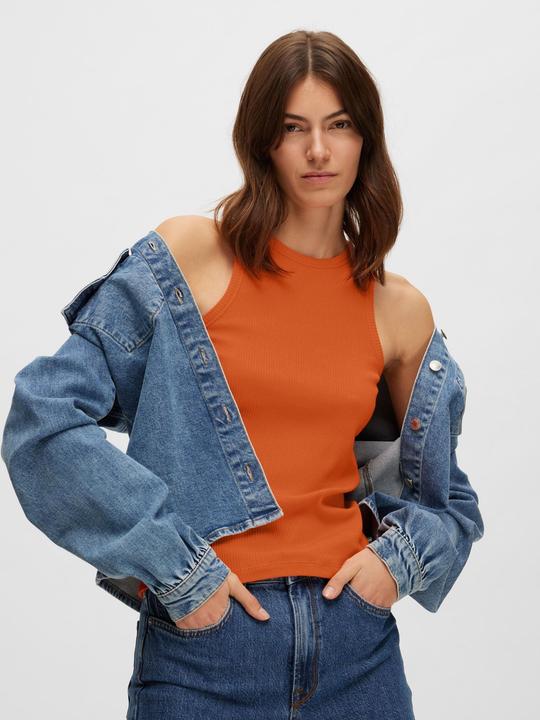 Actual product image Selected Femme Ribbed tank top (L)