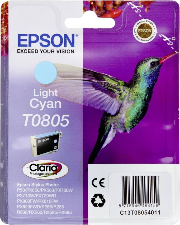 Actual product image Epson T0805 Claria Photographic (LC)