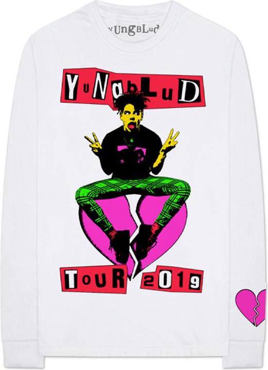 Yungblud Erwachsene Tour Rücken & Ärmel Druck Baumwolle Langarm TShirt