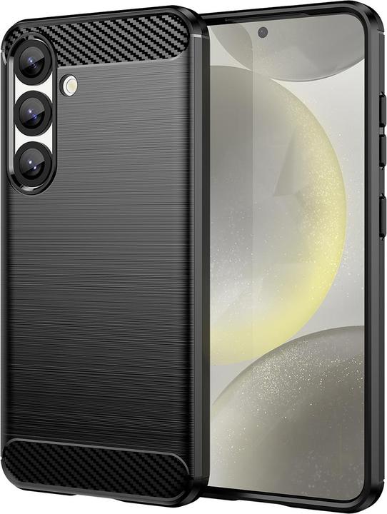 Image du produit Hurtel Carbon Case Flexibles Silikon für Xiaomi 15 Ultra - Schwarz (Xiaomi 15 Ultra)