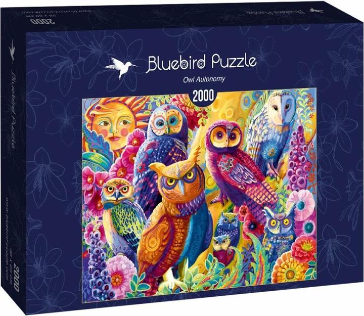 Actual product image Bluebird Puzzle 2000 Colourful Owls (2000 pieces)