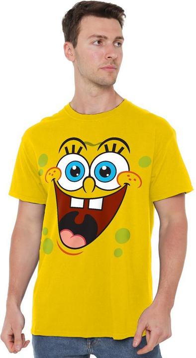 Actual product image Spongebob Squarepants Mens Surprise Face T-Shirt (XL)