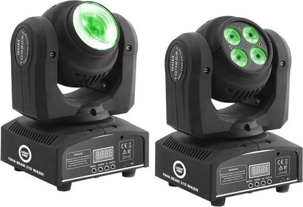 No Name LIGHT4ME TWIN BEAM 210 WASH mini moving head L