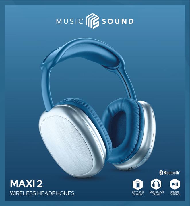 Immagine prodotto Music Sound MAXI2 Headphones (Nessuna soppressione del rumore, 22 h, Senza fili)