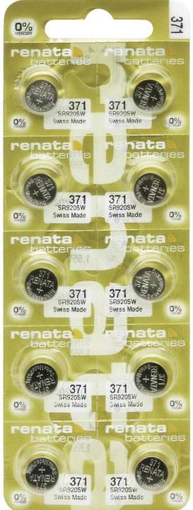 Actual product image Renata Button cell 371 (10 pcs., SR69, 40 mAh)