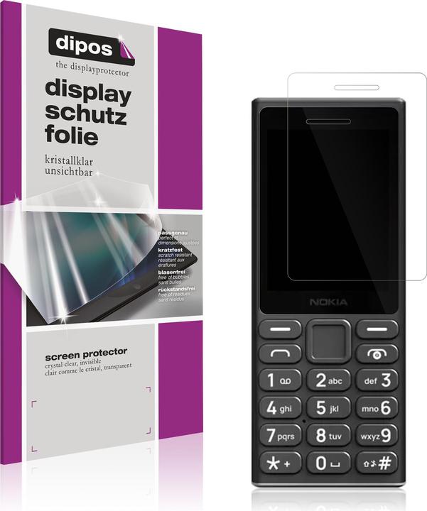 Actual product image Dipos Screen Protector Crystalclear for Nokia 105 2024 (1 Piece, Nokia 105)