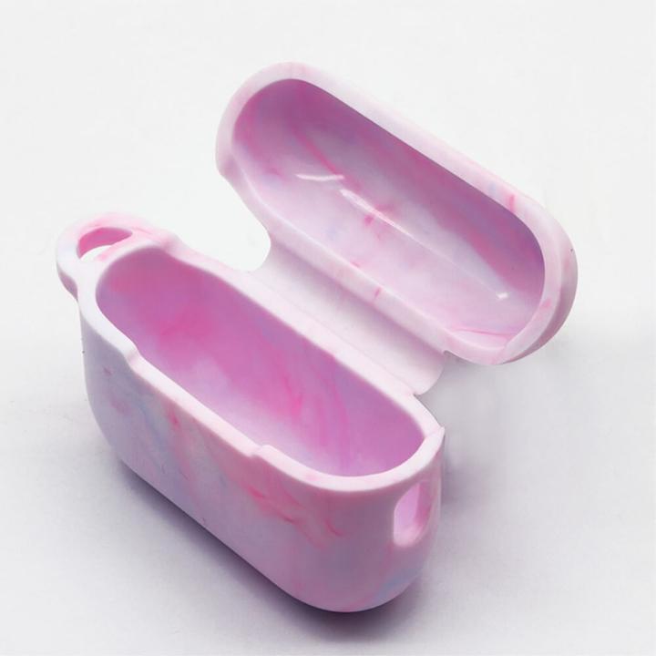 Image du produit Cover-Discount AirPods Pro 2 - Housse de protection en silicone Marble rose (Manchon pour casque d'écoute)