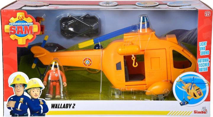 Image du produit Simba Pompier Sam Wallaby 2 Hélicoptère Mef Figure