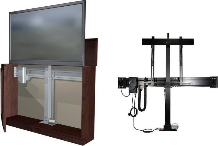 Actual product image DSS TV Lift Premium 3, black, RF Control, metal / 0553 (Universal, 57", 70 kg)