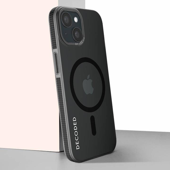 Productafbeelding Decoded Gerecycled plastic achterkant iPhone 15 Zwart (Apple iPhone 15)