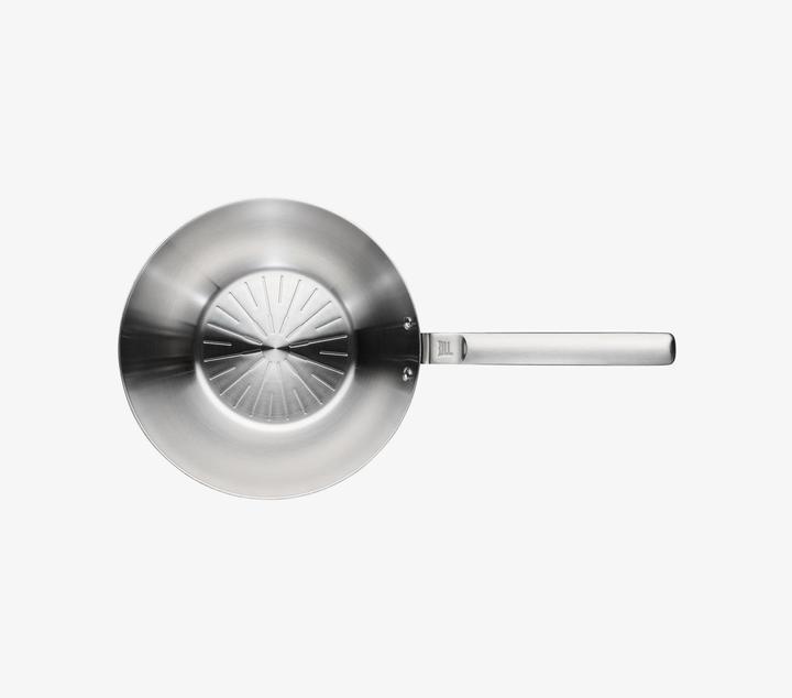Immagine prodotto Fiskars Norden Steel Wok, 28cm, non rivestito (28 cm, Wok, Acciaio inossidabile)