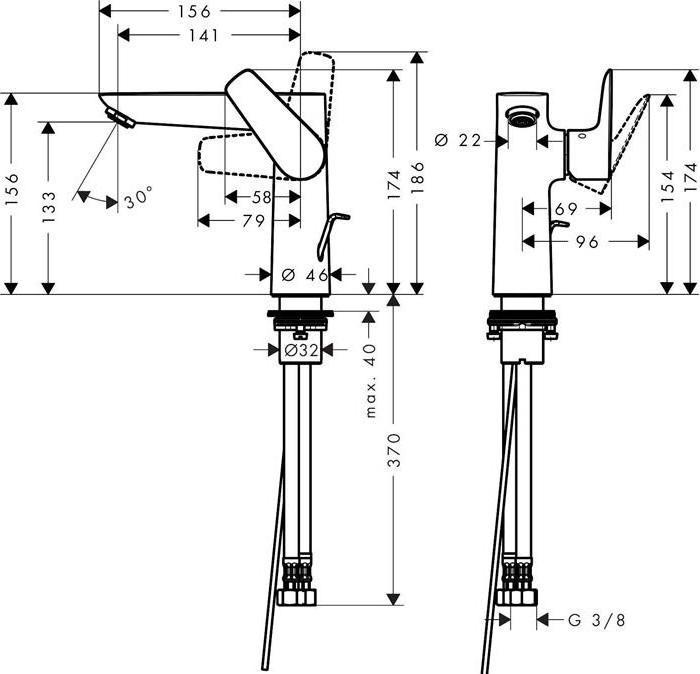 Actual product image hansgrohe Talis E chrome