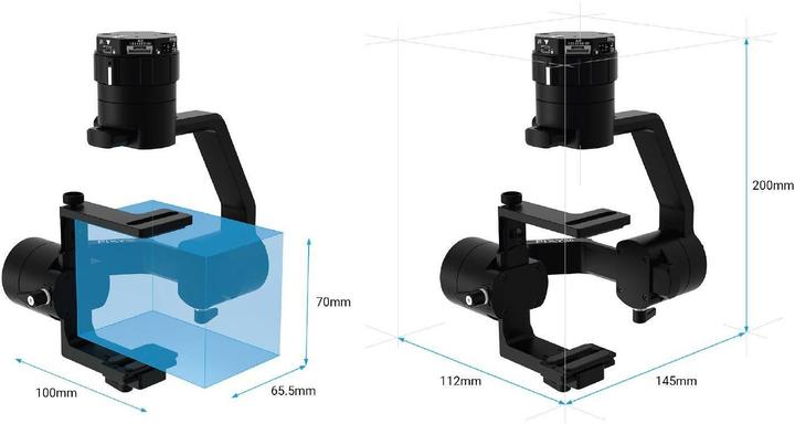 Immagine prodotto Gremsy Gimbal Pixy U universale (Protezione dei droni, Universale)