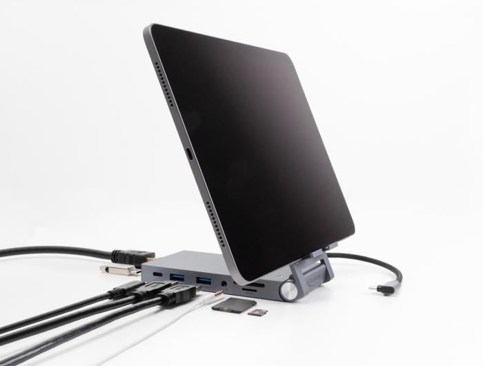 Actual product image Delock Tablet and notebook docking station 4K with integrated (USB-C, 1 Ports)