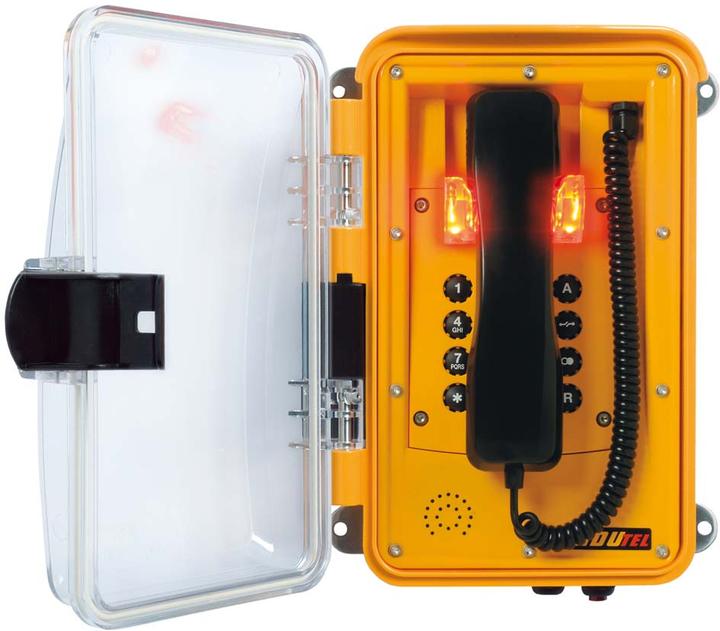 FHF Funke 11264506 Telefon InduTel-LED gelb - Analog-Telefon - TCP/IP - Analog-Telef