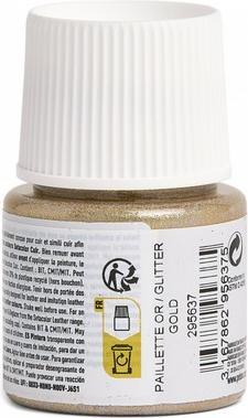 Actual product image Pebeo SetaCuir leather colours (Gold glitter, 45 ml)