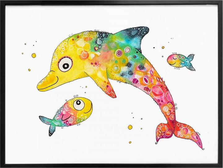 Actual product image Trenddeko Dolphin (40 x 30 cm)