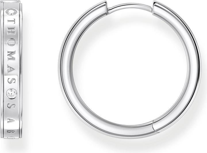 Actual product image Thomas Sabo Creoles with White Stones Silver (925 silver)