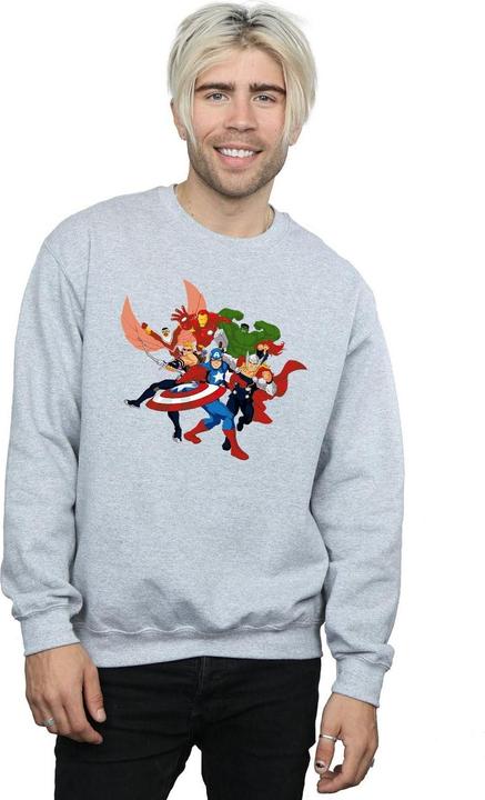 Immagine prodotto Avengers Assemble Comic Team Felpa Uomo (3XL)