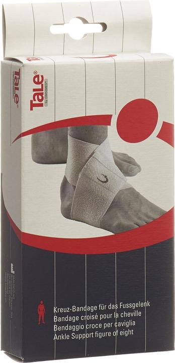 Tale Kreuz Bandage Fussgelenk 7.5cm weiss (One Size)