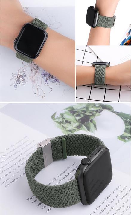 Actual product image iLike Watch 38/40/41mm Braided Fabric Strap (38 mm, 40 mm, 41 mm, Fabric)