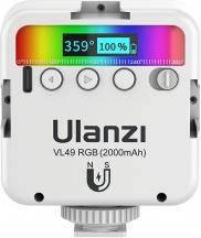 Actual product image Ulanzi VL49 LED-Lampe – RGB, WB (2500 K – 9000 K), weiss (Further permanent lights)