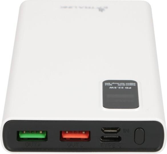 Image du produit Extralink EPB-067W power bank Lithium Polymer (LiPo) White (10000 mAh, 22.50 W, 37 Wh)