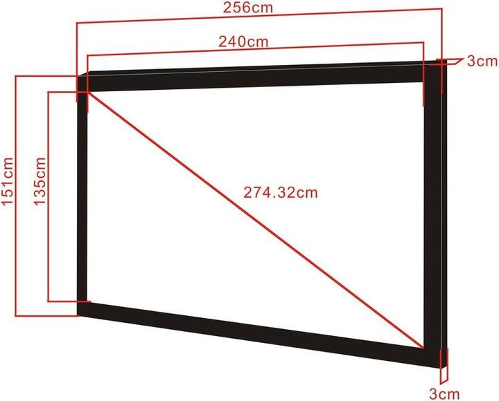 Image du produit Multibrackets Écran de projection M Framed 240x135 (108", 16:9)