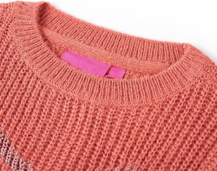 Immagine prodotto VidaXL Maglione da bambino lavorato a maglia rosa medio 104,Materiale: 67 (104)