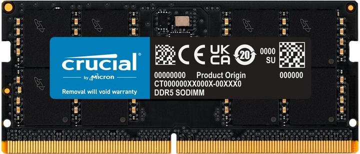 Actual product image Crucial 32GB DDR5-4800 tray SODIMM CL40 (16Gbit) (1 x 32GB, 4800 MHz, DDR5 RAM, SO-DIMM)