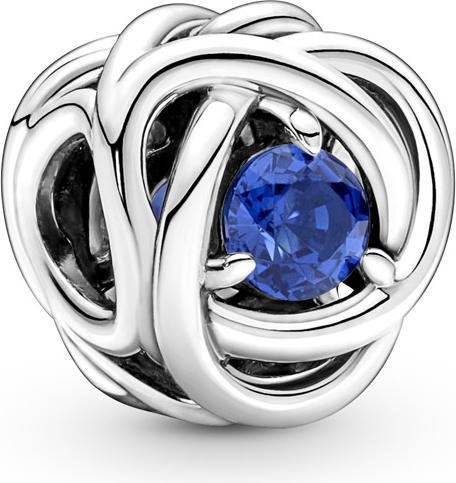 Pandora September Geburtsstein Blauer Ewigkeitskreis Charm (Sterling Silber 925)