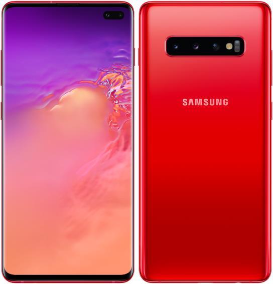 Image du produit Samsung Galaxy S10+ (128 Go, Cardinal Rouge, 6.40", Double SIM hybride, 16 Mpx, 4G)