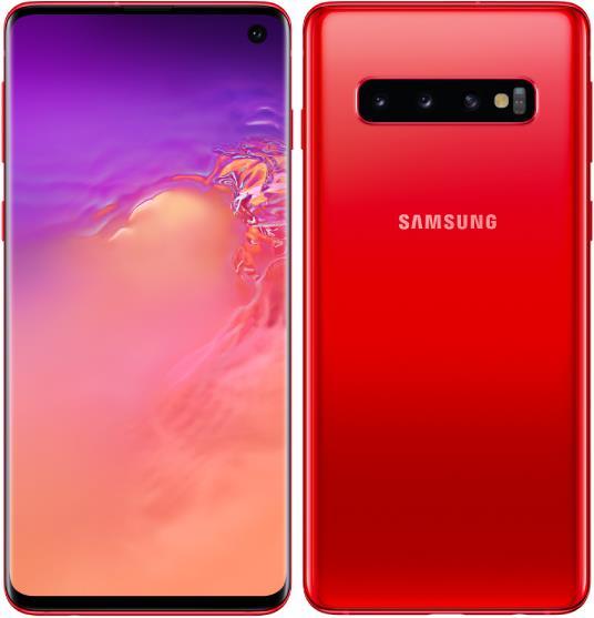 Samsung Galaxy S10 (128 GB, Cardinal Red, 6.10", Hybrid Dual SIM, 16 Mpx, 4G)