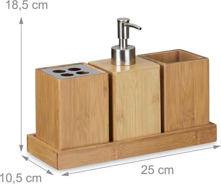 Immagine prodotto Relaxdays Set di accessori per il bagno