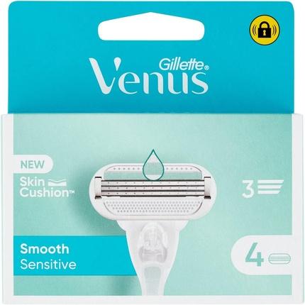 Venus Optic Gillette Venus Deluxe Smooth Sensitive Rasierer Nachfüllpackungen für Frauen 5 Klingen - 4er-Pack