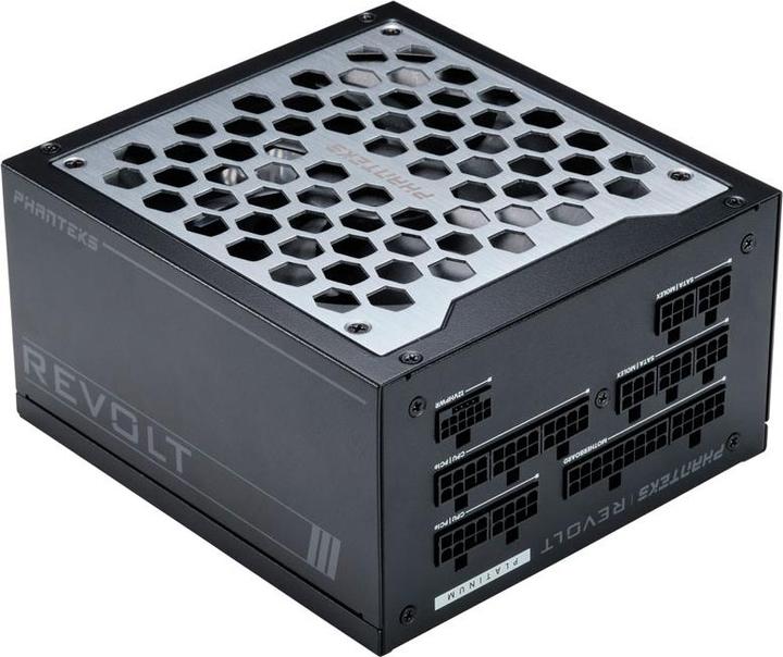 Produktbild Phanteks Revolt 1200W Platinum, ATX 3.0, PCIe 5.0, vollmodular - 1200 Watt, schwarz (1200 W)
