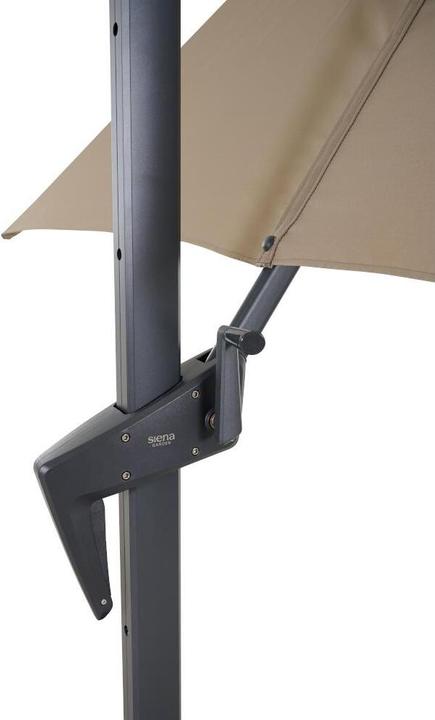 Image du produit Siena Garden Vito Parapluie anthracite/taupe 250 x 250 cm (2.50 m)