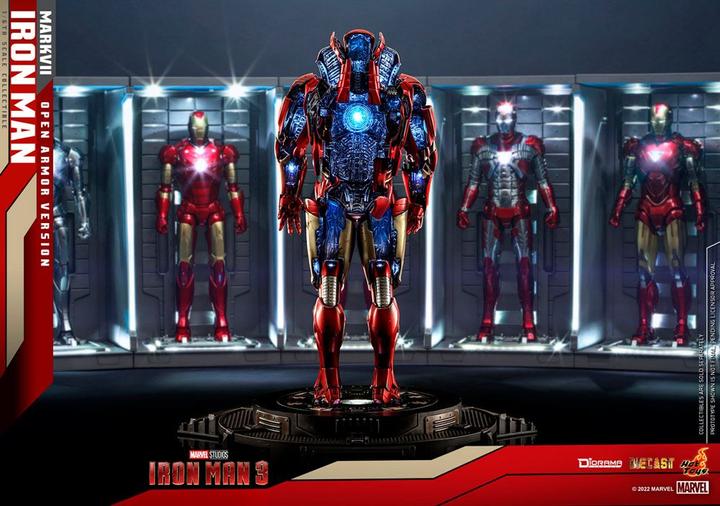 Image du produit Hot Toys Iron Man 3 diorama 1/6 Iron Man Mark VII (Open Armor Version) 32 cm
