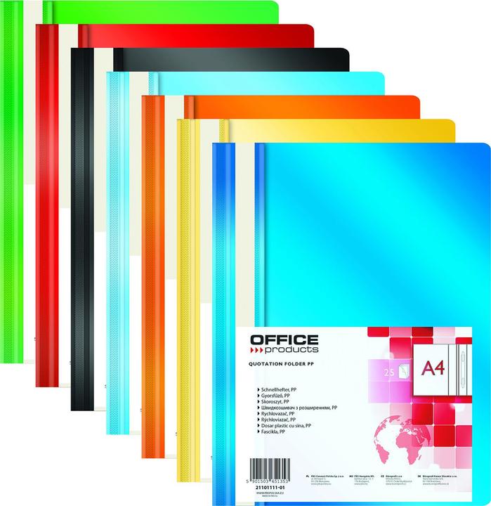 Actual product image Office Products Report folder, pp, a4, soft, 100/170 micron, orange