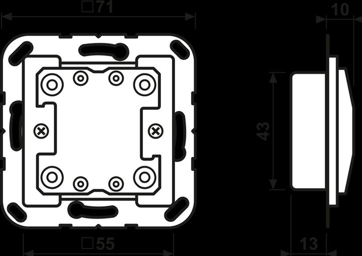 Produktbild JUNG A10921TE KNX Erweiterung 2f. Taster