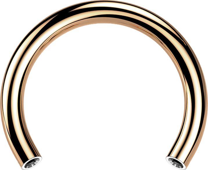 Produktbild Star Piercing Micro Threadless Circular-Stab rosegold (Titan G23, ohne Messing)