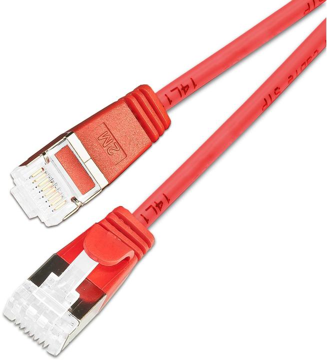 Immagine prodotto SLIM Cavo Slimpatch RJ-45, Cat 6A, U/FTP, 0,5 m, rosso, confezione da 90 pezzi (U/FTP, CAT6a, 0.50 m)
