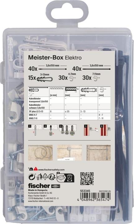Actual product image Fischer 553345 Cable tie detachable cable tie (Plastic cable ties, 1 pcs.)