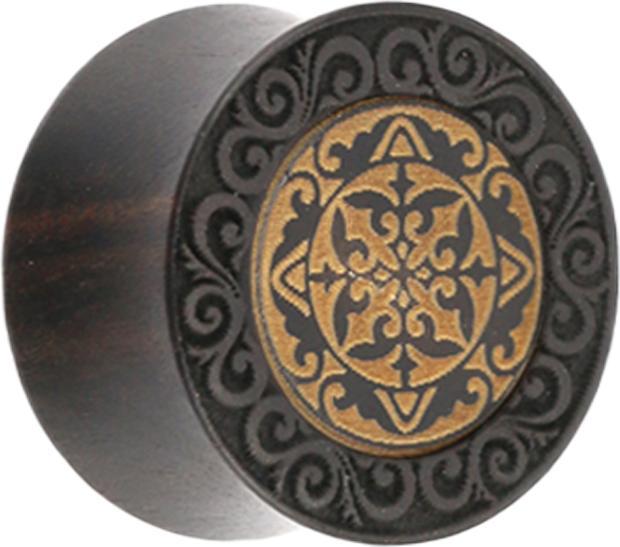 Produktbild Star Piercing Flared Plug Stuck aus Eisenholz (Organisch, ohne Messing)
